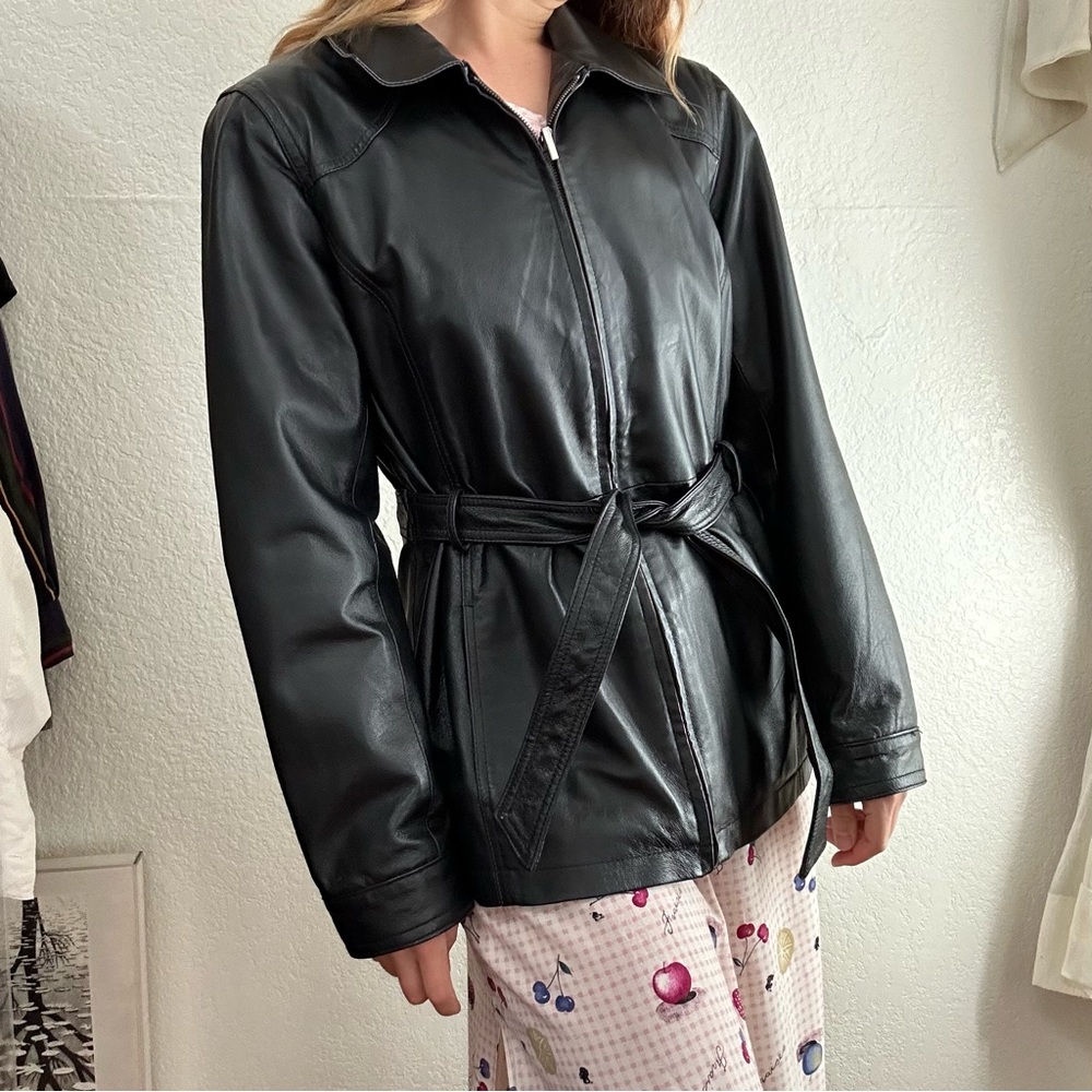 Vintage Black Leather Jacket